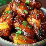 Brown Sugar Pineapple Wings Chicken
