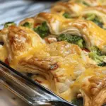 Cheesy Chicken and Broccoli Crescent Bake