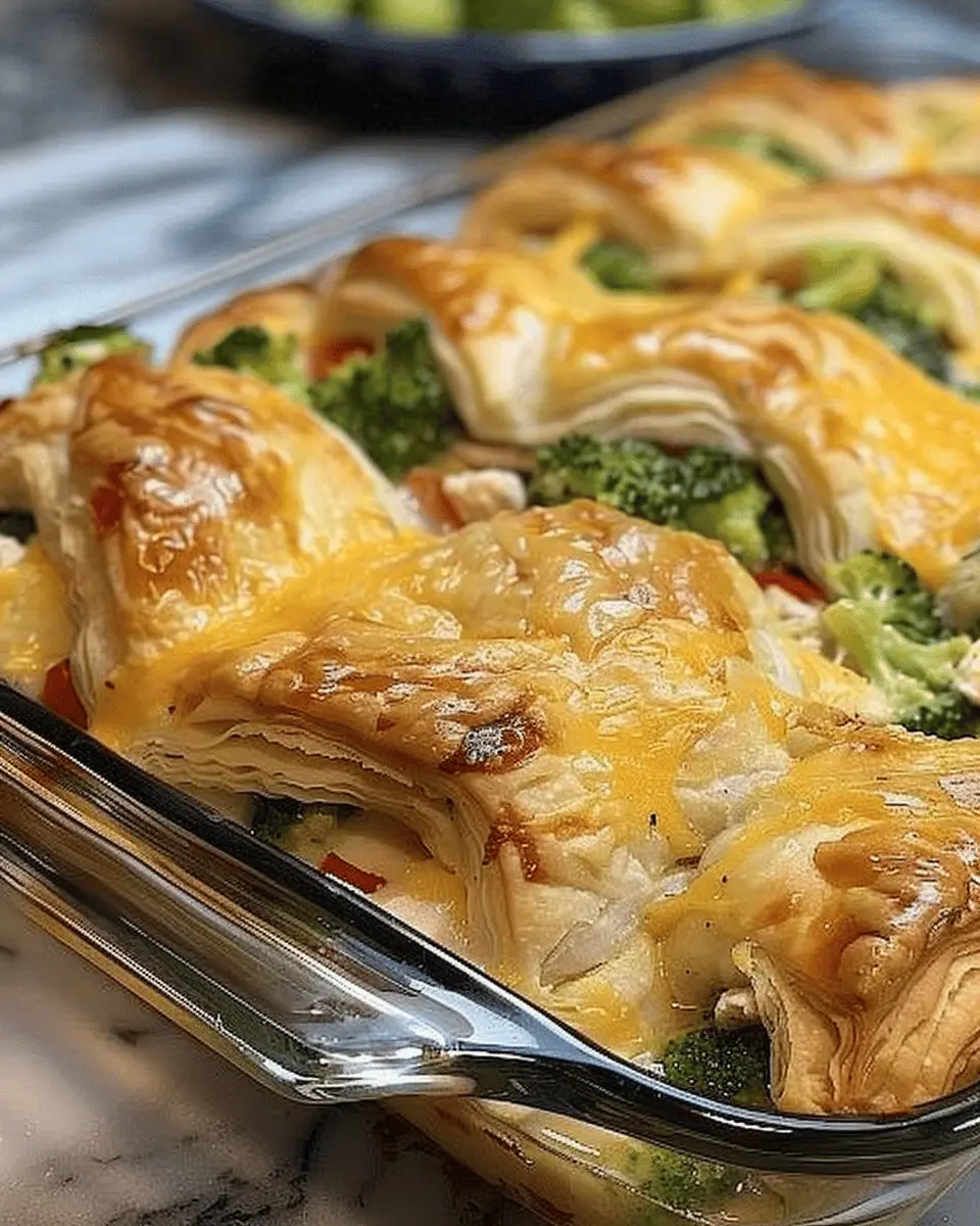 Cheesy Chicken and Broccoli Crescent Bake: Easy Family Favorite