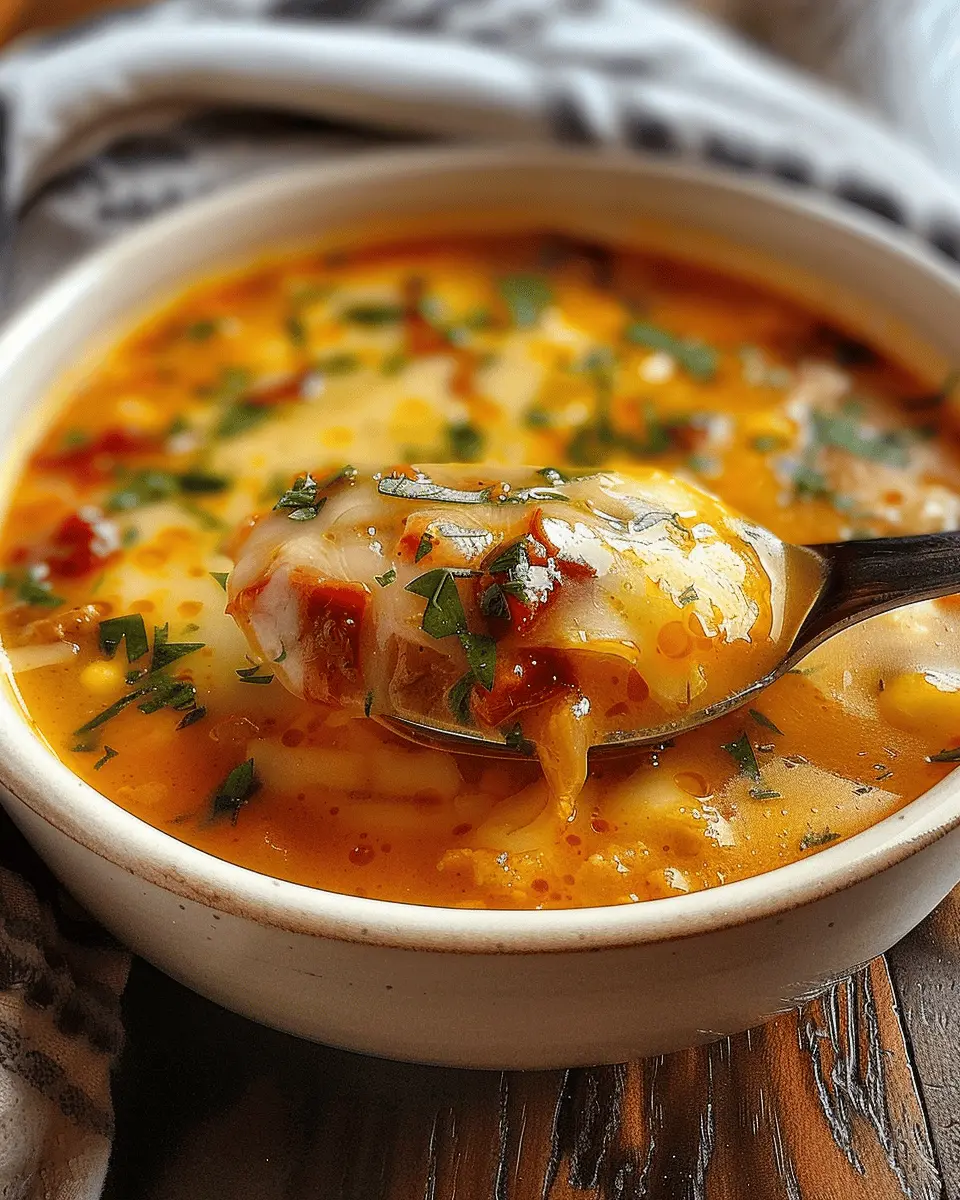 Chile Relleno Soup: Easy Comfort Food with Turkey Bacon and Chicken Ham