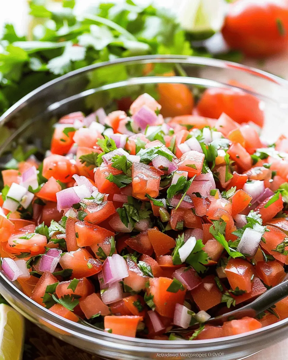 Easy Pico de Gallo Salsa: Fresh and Flavorful for Any Occasion