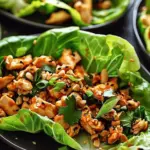 SAVORY CHICKEN LETTUCE WRAPS