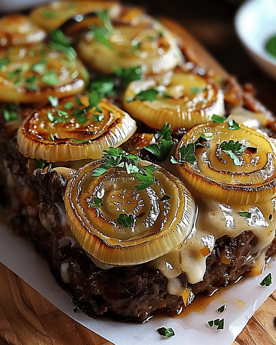Slow Cooker French Onion Meatloaf: Juicy Turkey Bacon Delight