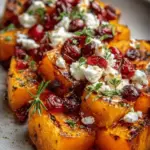 Caramelized Butternut Squash with Ricotta & Cranberry-Honey Drizzle