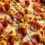 Cheese Tortellini Pepperoni Pizza Casserole