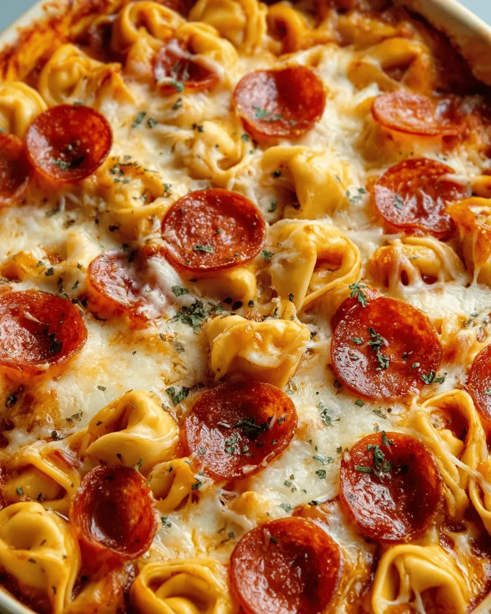 Cheese Tortellini Pepperoni Pizza Casserole: Easy and Delicious Twist