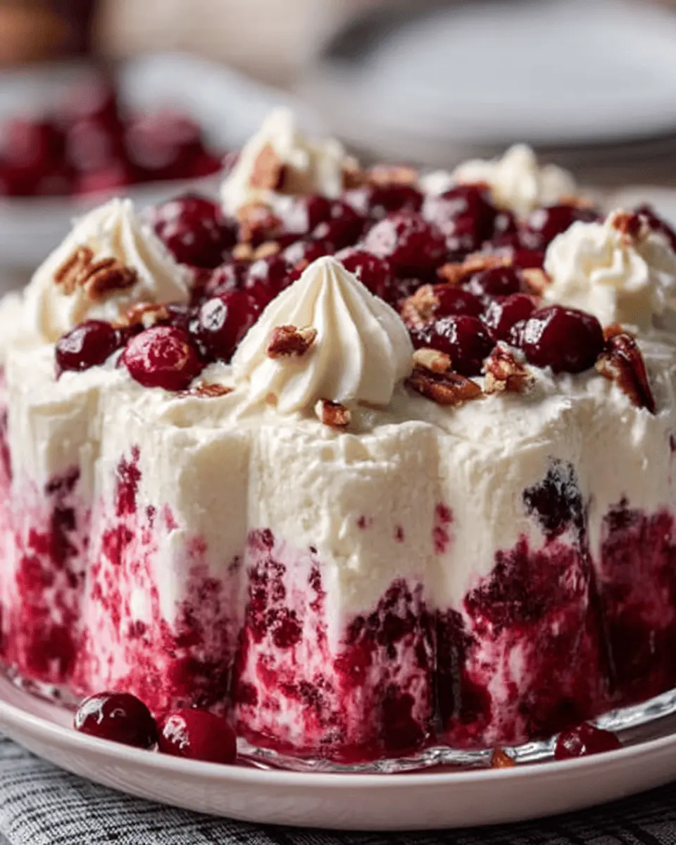 Cranberry Jello Salad: Easy Delight with Cream Cheese Topping