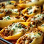 Creamy Ricotta Beef Stuffed Shells Pasta