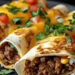 Crunchy Beef Cheese Wraps