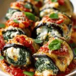 Eggplant Roll-Ups with Creamy Ricotta and Spinach