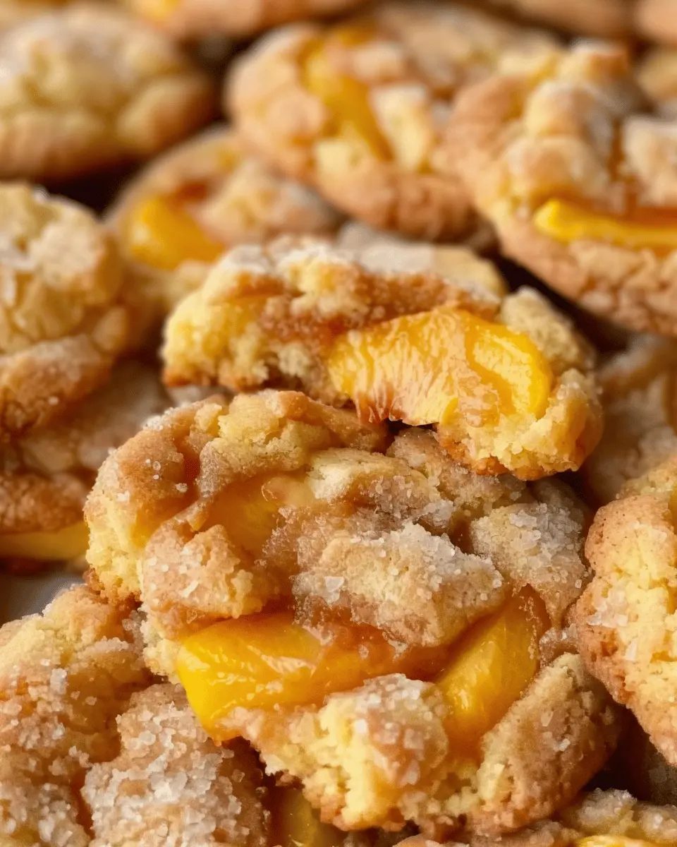 Irresistible Peach Cobbler Cookies: Easy Homemade Delight