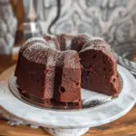 Mile High Chocolate Powdered Sugar Pound Cake