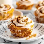 Pumpkin Cinnamon Roll Muffins