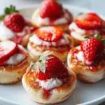Strawberry Vanilla Cottage Cheese Pancake Bites
