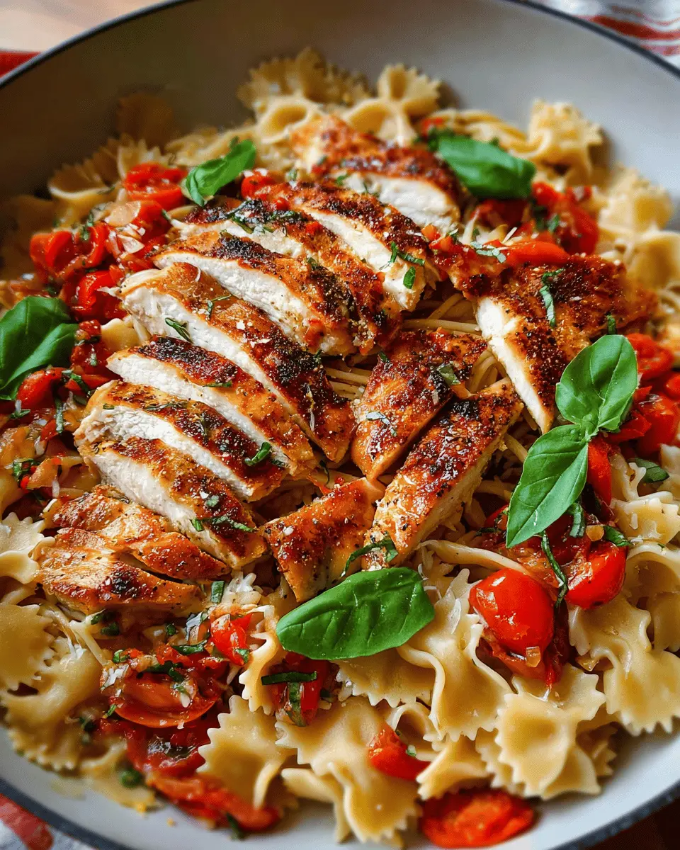 Bruschetta Chicken Pasta: A Juicy Twist on Classic Comfort Food
