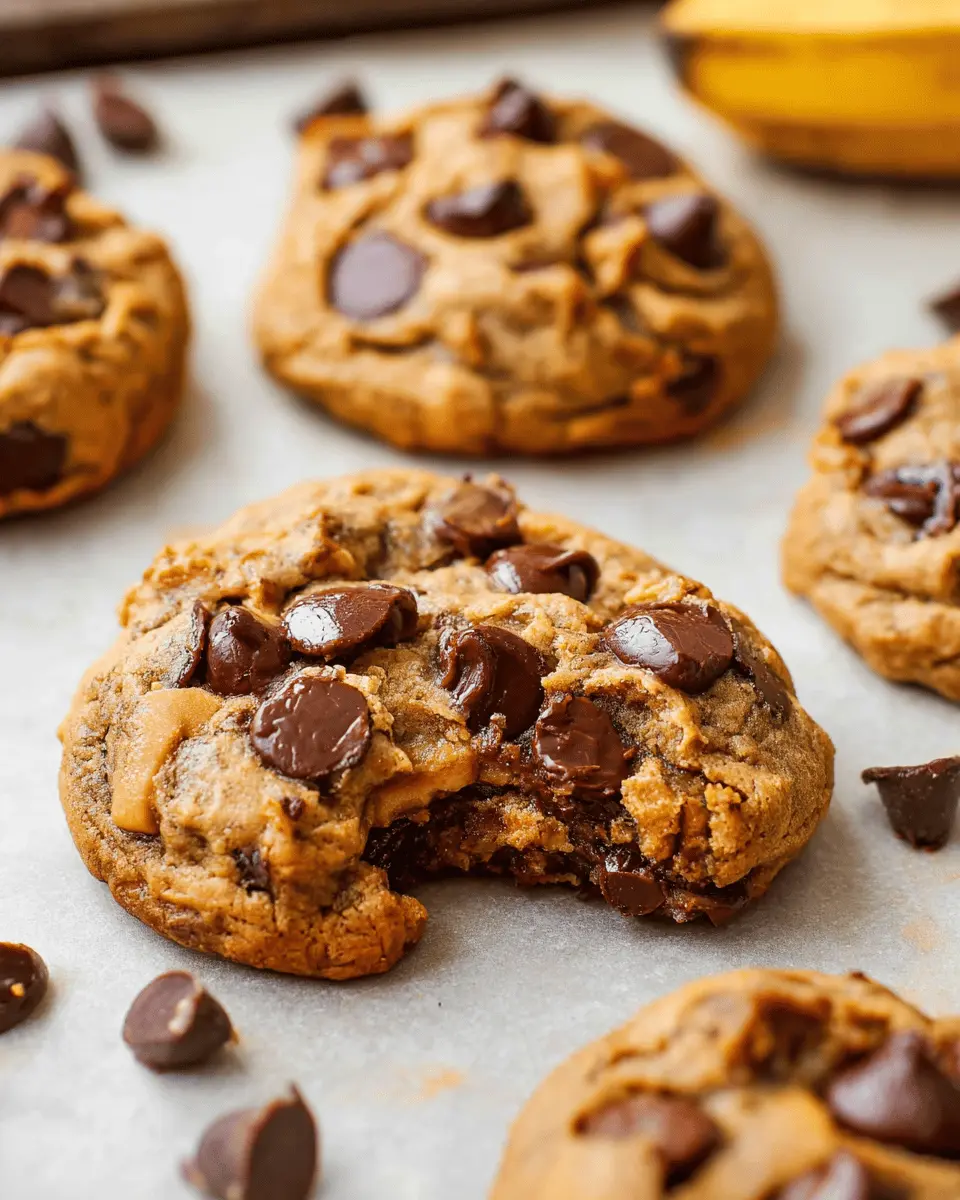 Peanut Butter Banana Chocolate Chip Cookies: The Best Homemade Treat