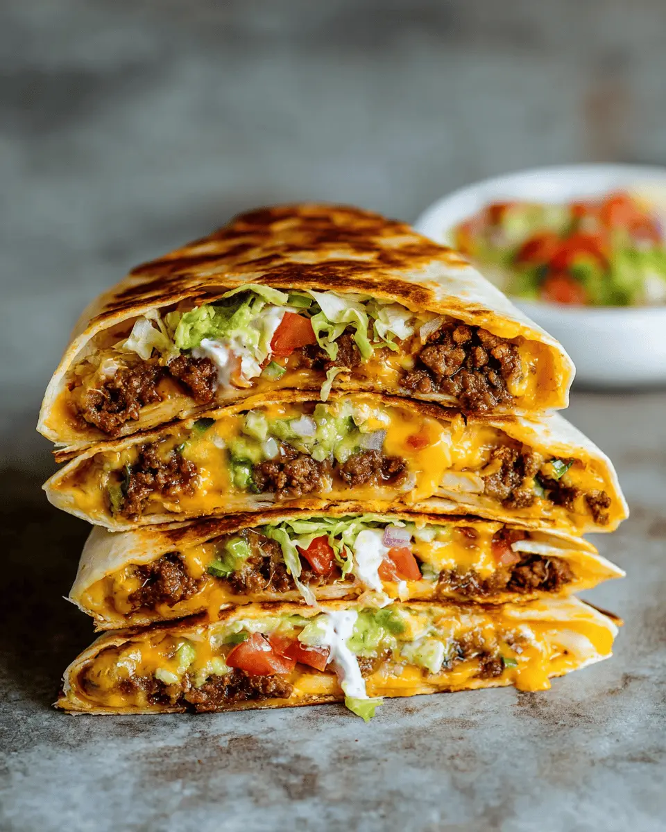 Copycat Crunchwrap Supreme: Easy Turkey Bacon & Chicken Ham Delight