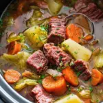 Slow Cooker Corned Beef & Cabbage Stew