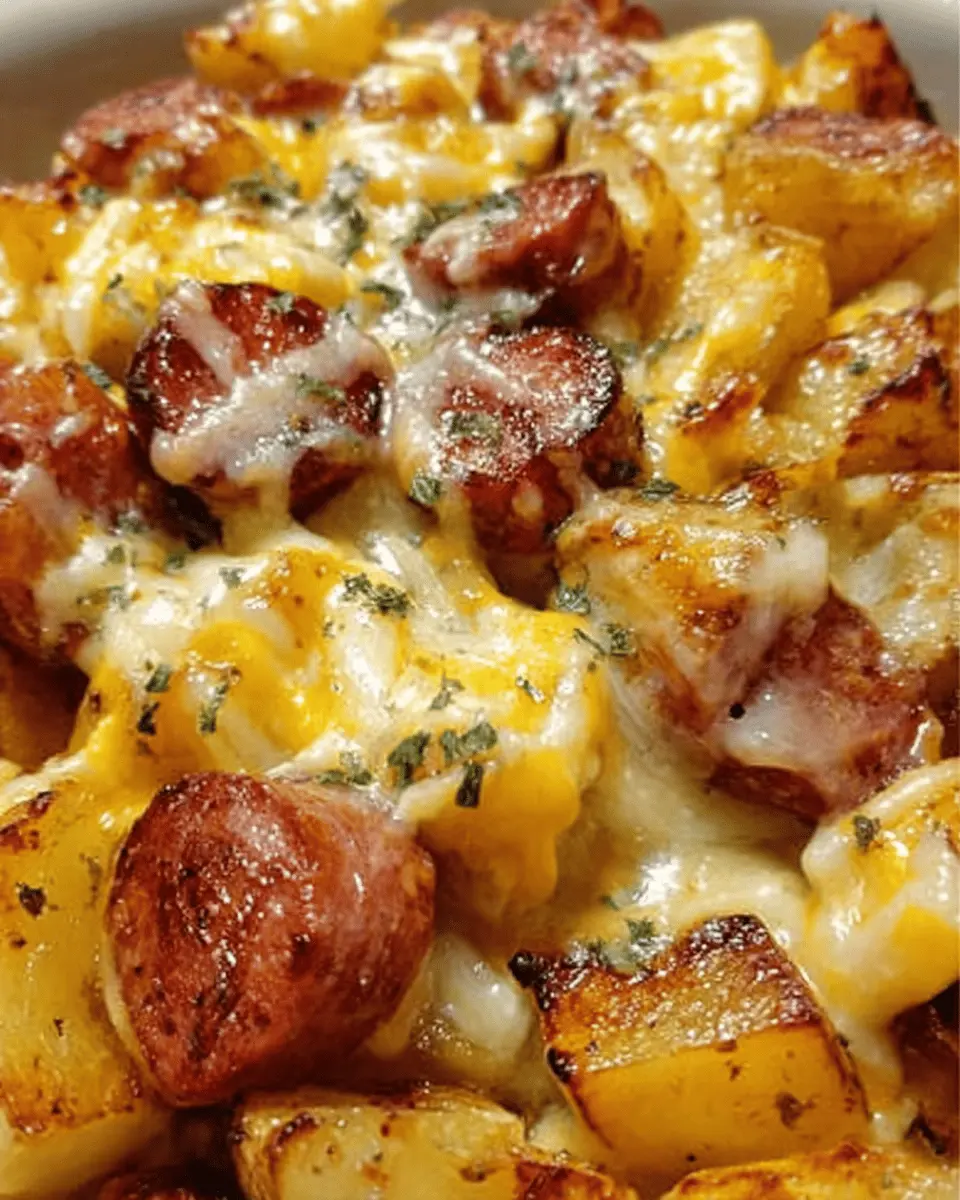 Cheesy Ranch Potatoes and Smoked Sausage: A Cozy, Indulgent Meal