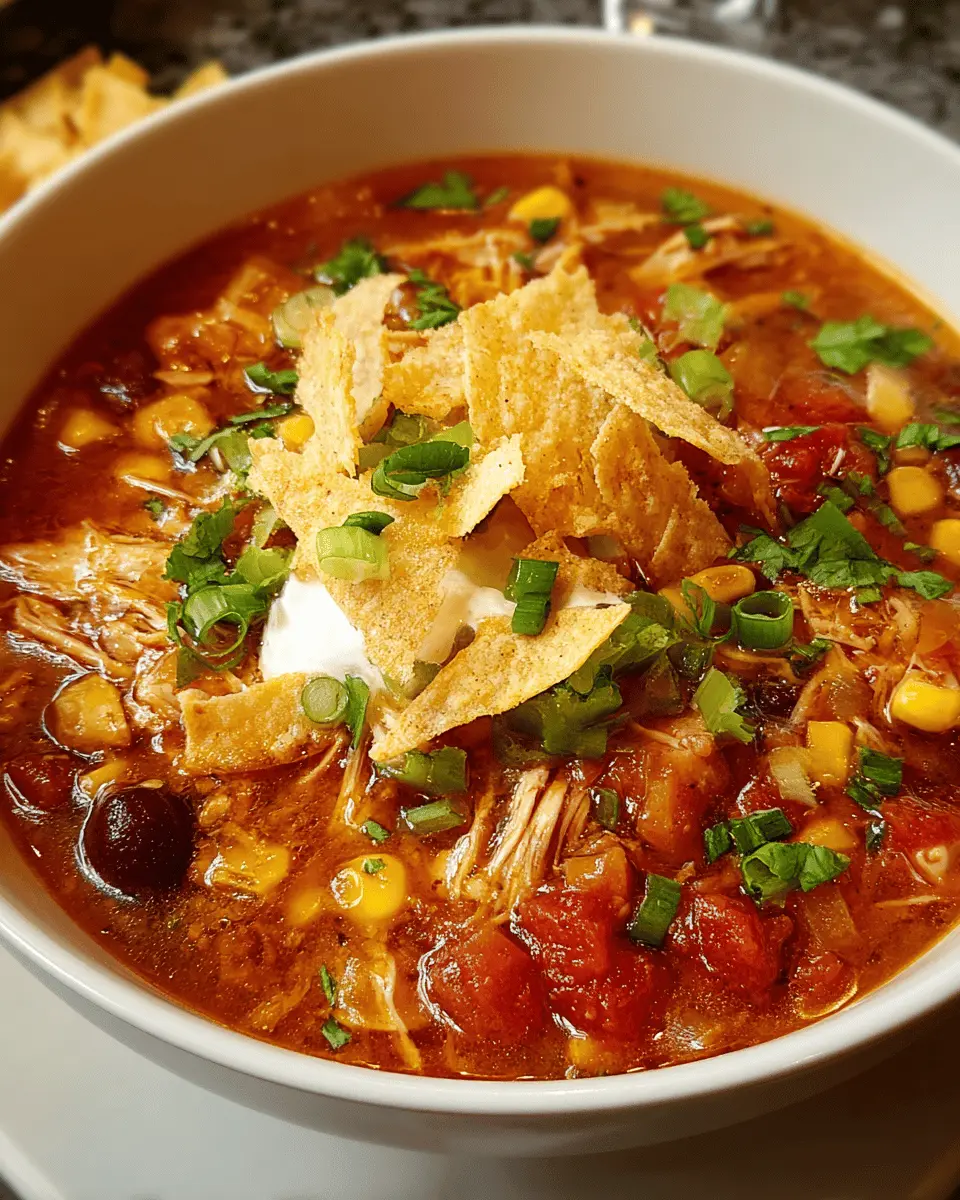 Chicken Taco Soup: Easy and Flavorful Comfort Food Delight