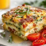 Veggie-Packed Cottage Cheese Egg Bake