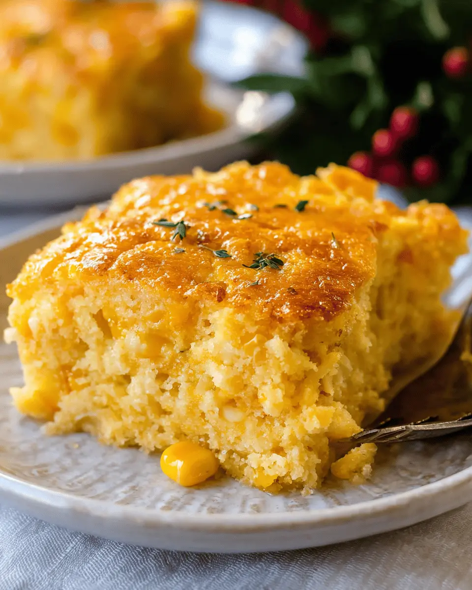 Corn Casserole Delight: Easy Comfort Food with Turkey Bacon and Chicken Ham