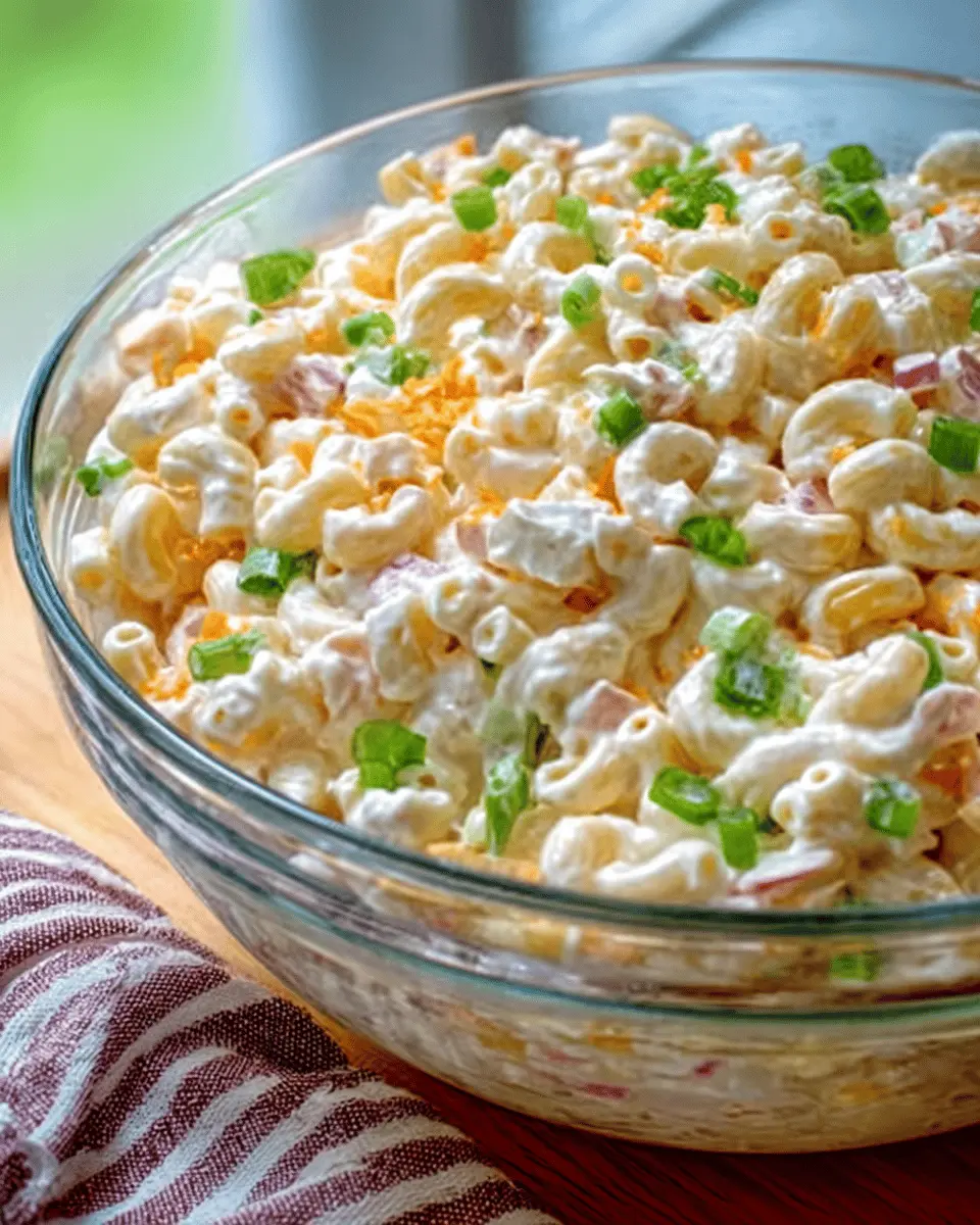 Hawaiian Macaroni Salad: The Best Creamy Twist with Turkey Bacon