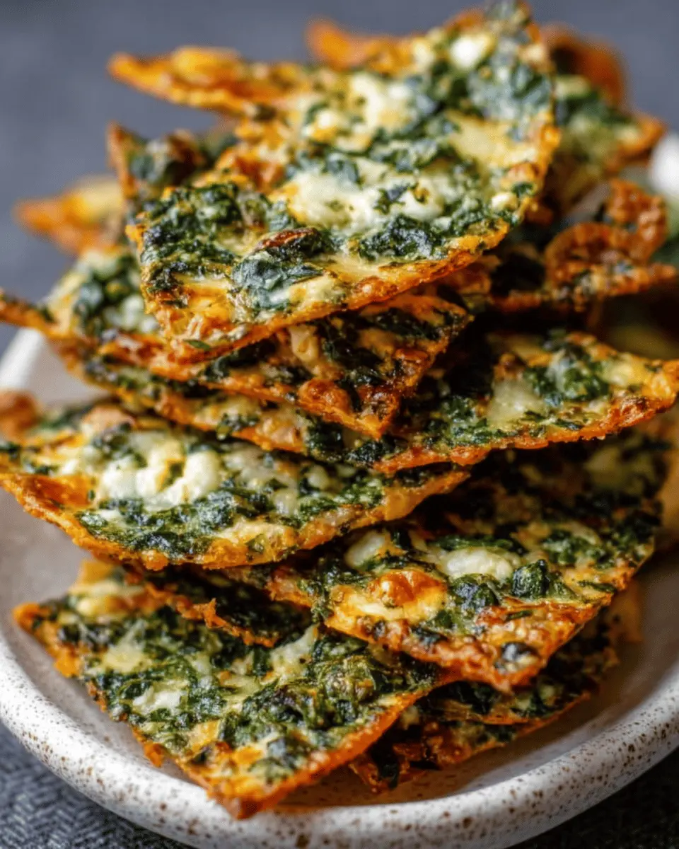 Mediterranean Spinach & Feta Cheese Crisps: The Easy Snack You’ll Love