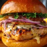Oktoberfest Maple Mustard Chicken Burger