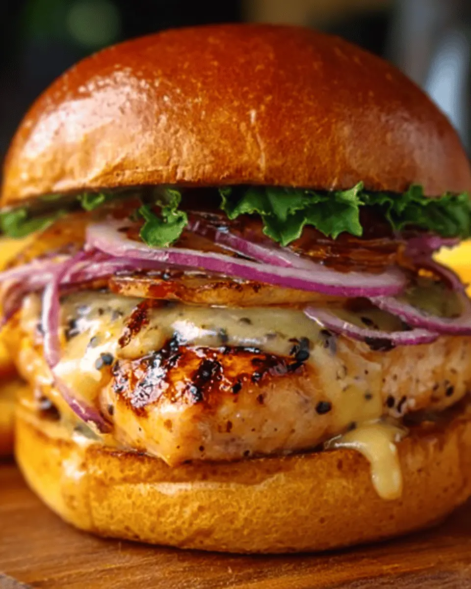 Oktoberfest Maple Mustard Chicken Burger: Juicy Flavor Upgrade