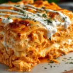 Buffalo Chicken Lasagna with a Ranch Twist