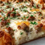 Sausage Gravy Breakfast Pizza