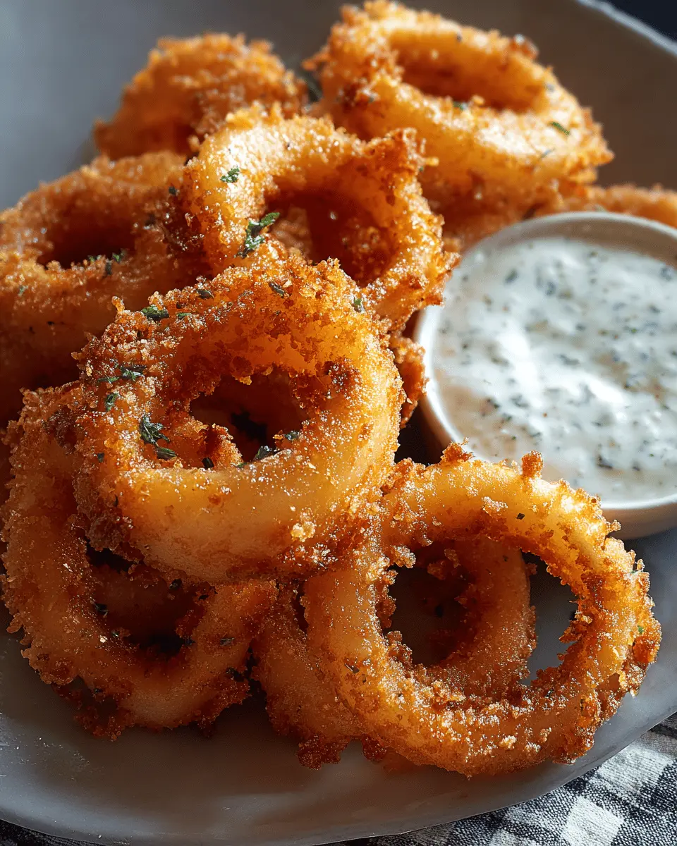 Crispy Potato Rings with Buttermilk Ranch: The Best Snack Ever