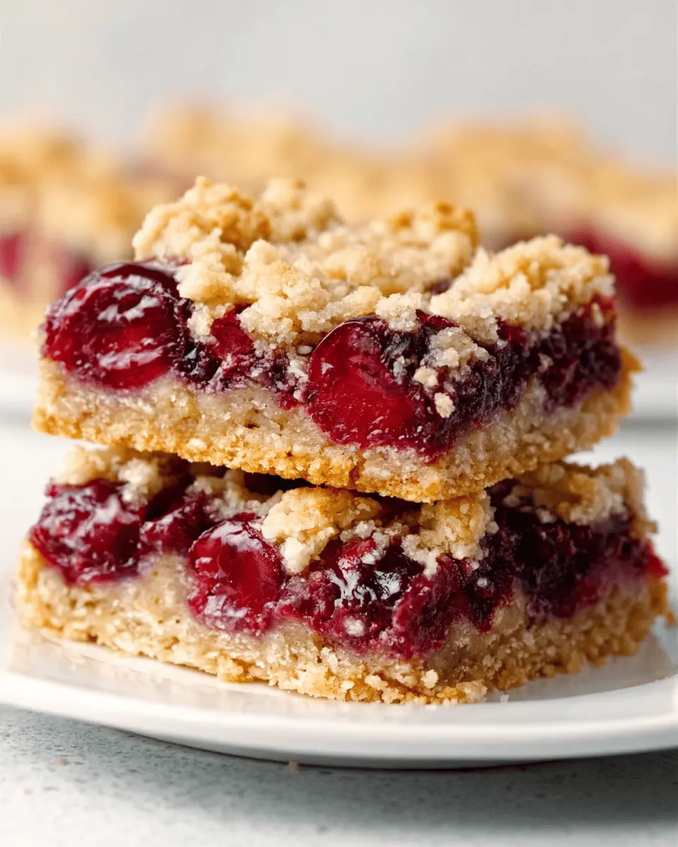 Delightful Cherry Crumble Bars: The Best Homemade Treats