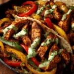 Spicy Chicken Fajitas with Creamy Jalapeño Verde Sauce