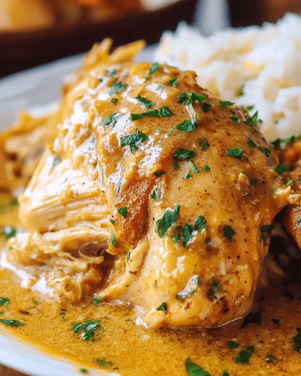 Slow Cooker Chicken and Gravy: Easy Comfort Food Delight