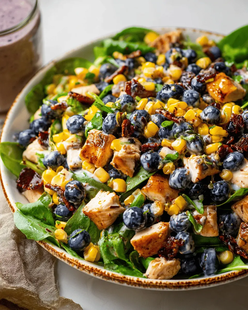Blueberry Corn Chicken Salad: A Fresh and Easy Delight