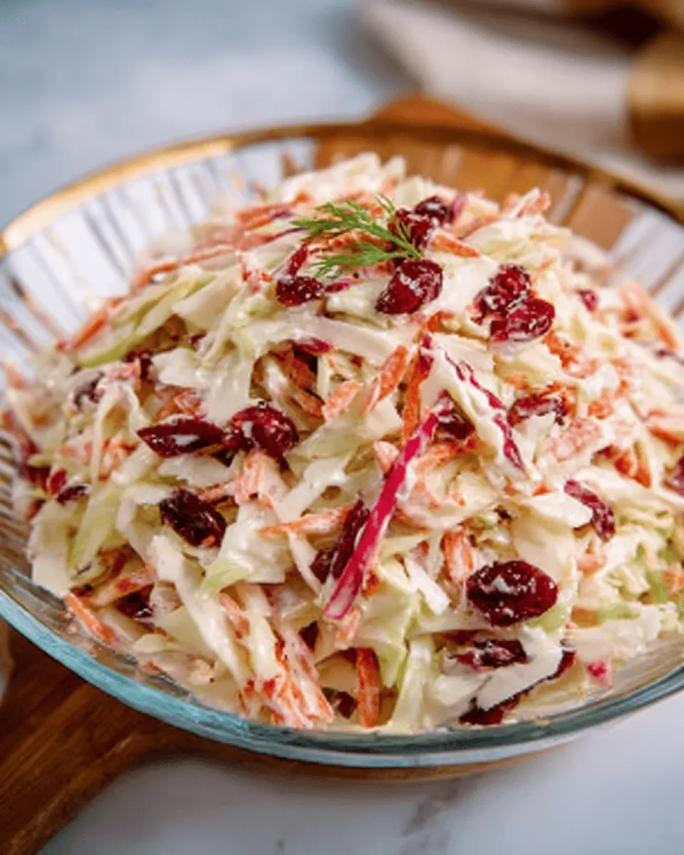Refreshing Apple & Cranberry Coleslaw: A Simple Twist for Every Meal