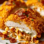 Cream Cheese and Turkey Bacon Stuffed Doritos Chicken