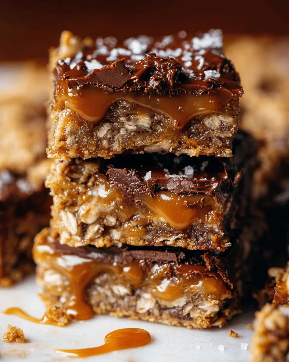 Chocolate Caramel Oatmeal Cookie Bars: The Best Indulgent Treat