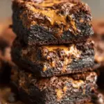 Healthy Pumpkin Peanut Butter Greek Yogurt Fudge Brownies