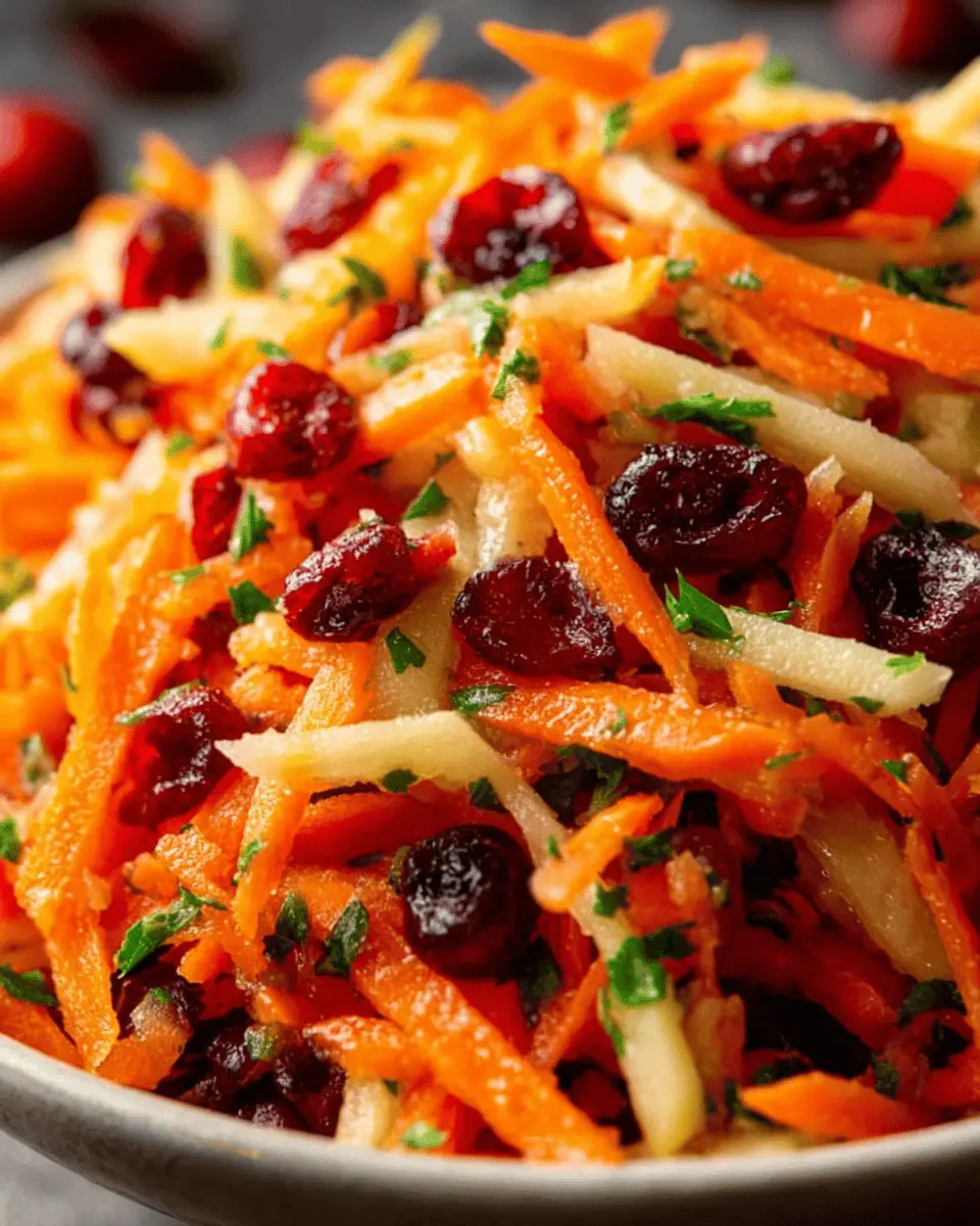 Refreshing Apple Cranberry Carrot Salad: The Easy, Healthy Delight