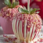 Strawberry Shortcake Candy Apples