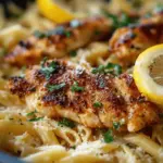 Lemon Garlic Butter Chicken with Creamy Parmesan Pasta – Zesty, Creamy & Irresistibly Delicious!