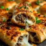 Philly Cheesesteak Stuffed Cheesy Breadsticks