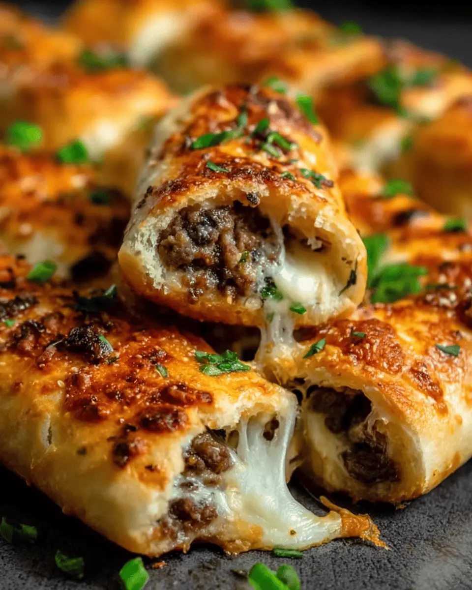 Philly Cheesesteak Stuffed Cheesy Breadsticks: Indulgent Delight