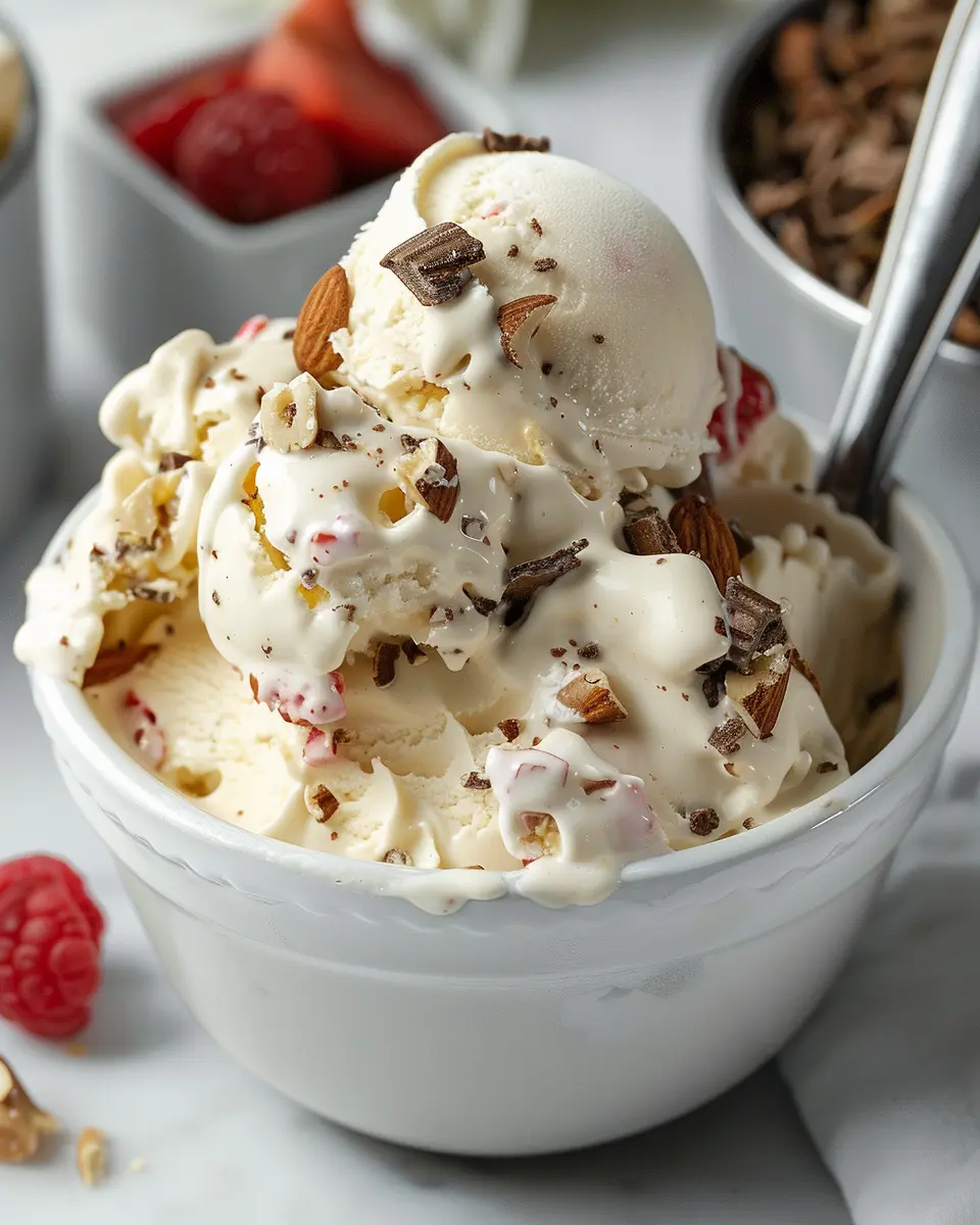 Ninja Creami Copycat Baskin Robbins Baseball Nut Ice Cream Delight