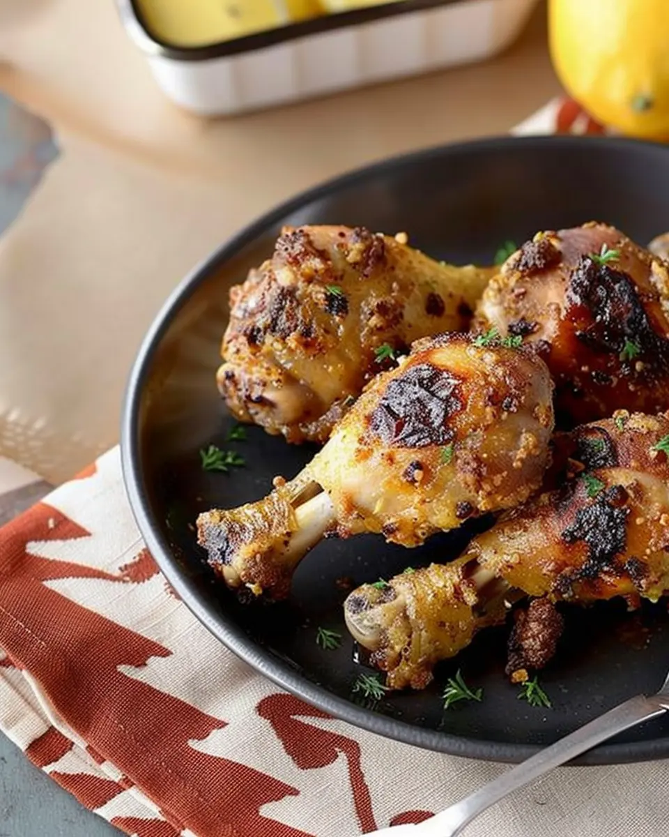 Oven-Baked Drumsticks: Juicy Recipe with Zesty Lemon Sauce