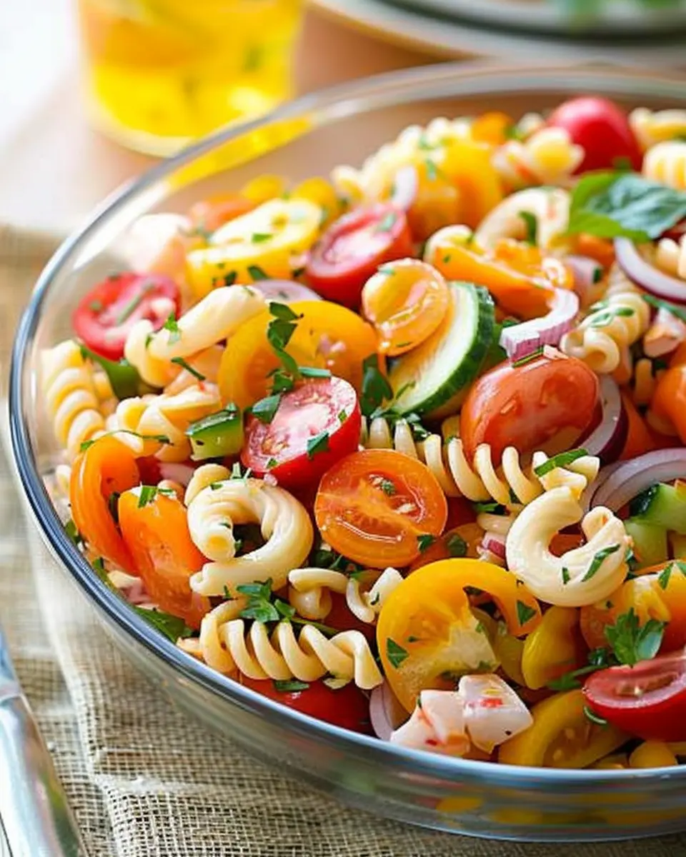 Party Pasta Salad: Easy and Delicious Twist with Turkey Bacon and Chicken Ham