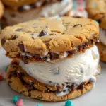 Air Fryer Chocolate Chip Cookie Ice Cream Sandwich